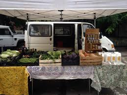 il furgone Dulcamara al mercato contadino di Ozzano Emilia