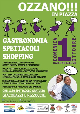 Ozzano in Piazza locandina locandina evento Commercianti 1 ottobre 2017