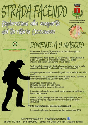 9 maggio 2021: presentazione guida con escursione a cura di Pro Loco Ozzano Emilia