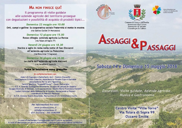 locandina Assaggi e Passaggi 2016 Assaggi e Passaggi 2016
